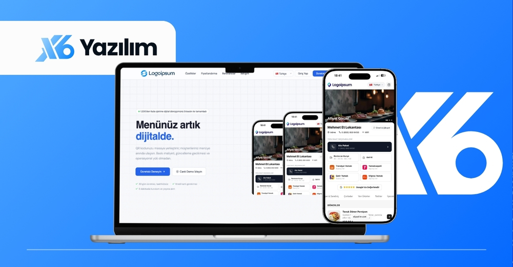 SaaS Dijital Menü Scripti - X6SaasMenü - X6 Yazılım